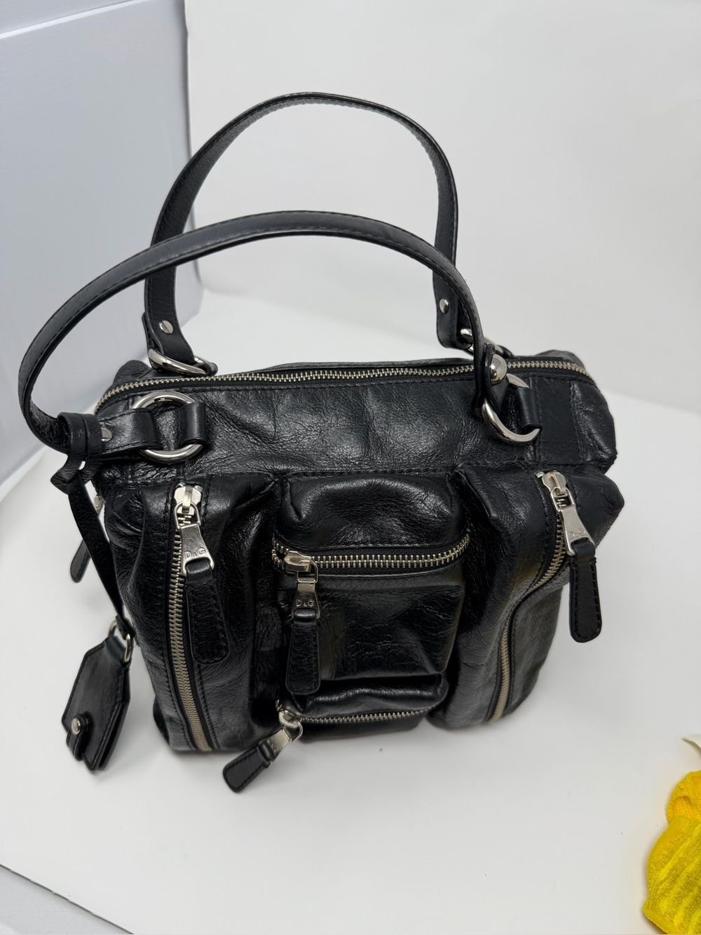Dolce Gabbana
Black Leather Multi-Pocket Women's Satchel